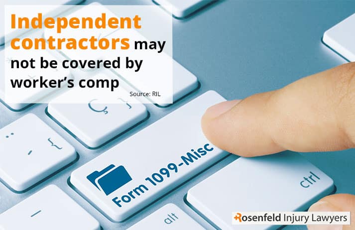 Independent contractors may not be covered by worker's comp